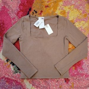 Good American Square Neck Top